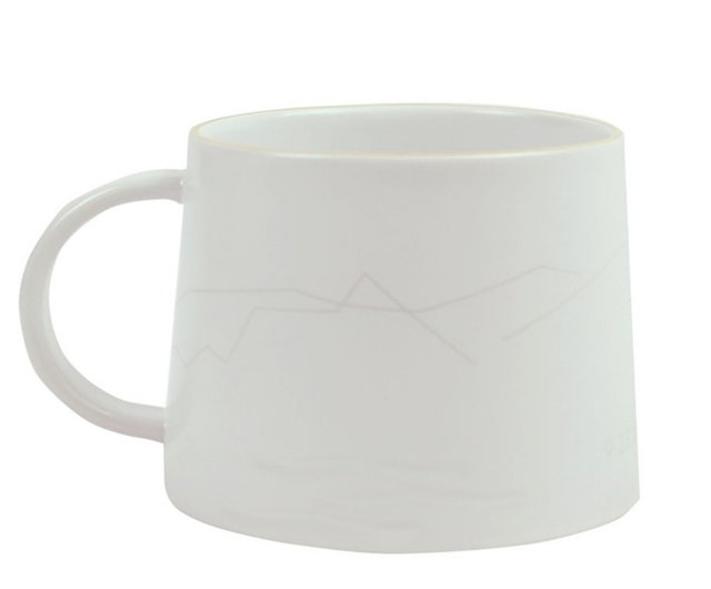 看見齊柏林基金會玉山馬克杯白色文創商品看見·齊柏林基金會｜其他杯子