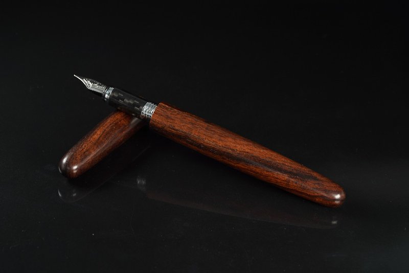 American Desert Ironwood Torpedo Capped 14 Dual-use Pen (Fountain Pen) FU5140011 - Fountain Pens - Wood Brown