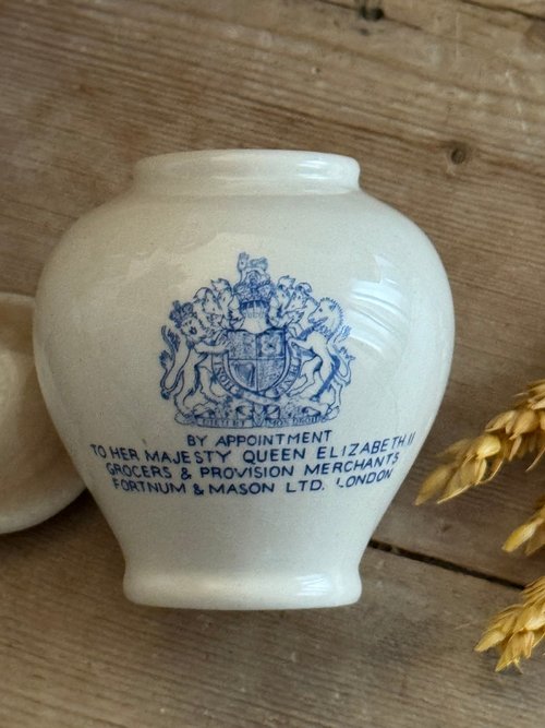 値下げ！ ヴィンテージ　1950s フォートナム&メイソン陶器キャビアポット 40300 - 魅力的なアンティーク フォートナム & メイソン