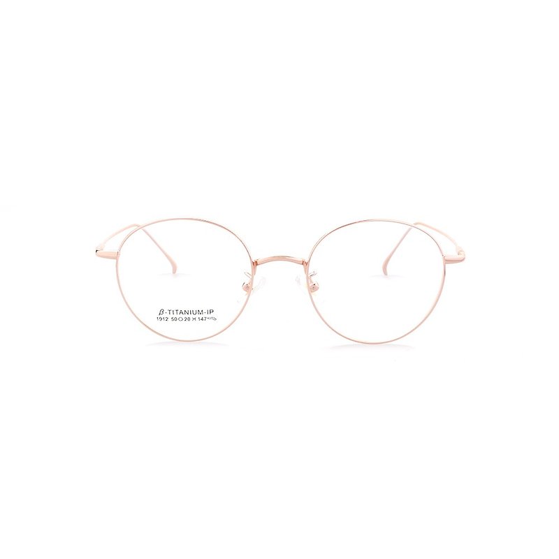 日本チタンワイヤーglasses│WenQingsiはゴールド[新しいアーリーアダプターの価格を]バラ - 眼鏡・フレーム - 貴金属 ピンク