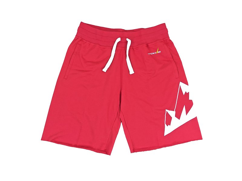tools original cotton casual shorts#Red::Type::Cotton pants without edges 160505-24 - Men's Sportswear Bottoms - Cotton & Hemp Red