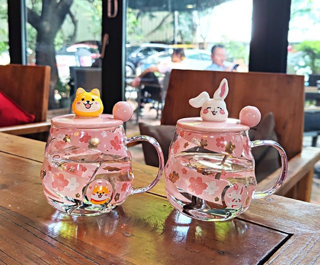 Kawaii Shiba Inu Glass Cup - Wakaii