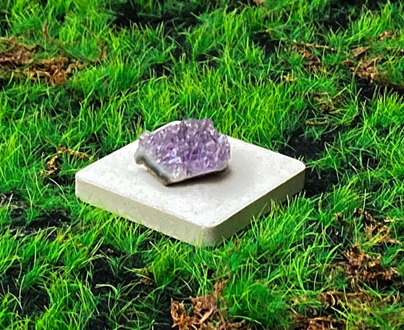 能量擺飾-天然原皮原礦紫晶簇 紫水晶 財運水晶 增智慧 快速出貨 - 擺飾/家飾品 - 水晶 紫色