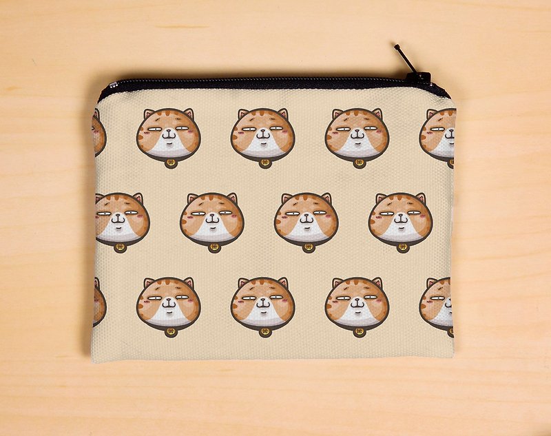 ※一神※貓咪米香系列零錢包【米香多多】 - 散紙包 - 棉．麻 多色