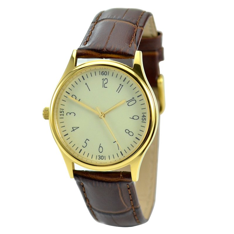 Reverse Watch Gold - Unisex - Free shipping worldwide - Women's Watches - Other Metals Gold