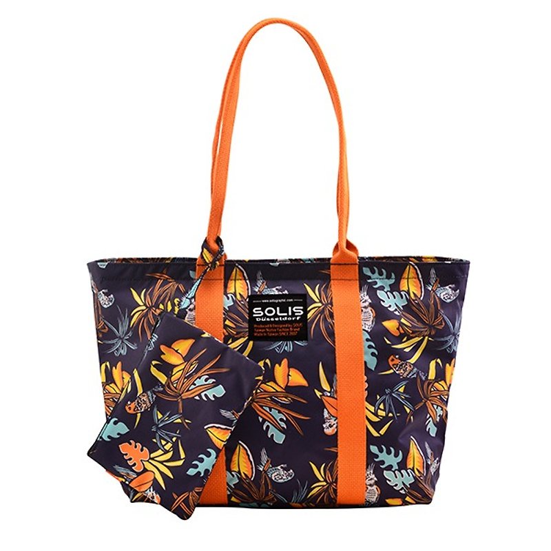 SOLIS Paradise Series  digital print shoulder bag(Tropical Orange) - Messenger Bags & Sling Bags - Polyester 
