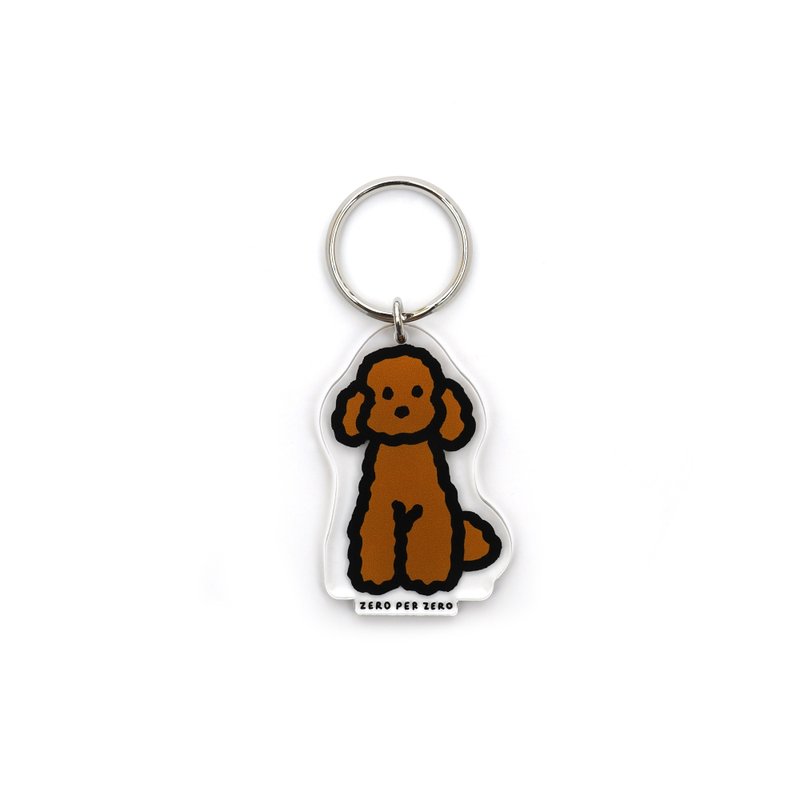 Flat standable keychain poodle - ที่ห้อยกุญแจ - อะคริลิค 