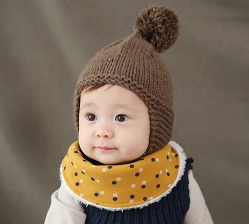 韓国の良い一日の開花/幸福の王子ベロン赤ちゃん暖かい秋と冬のスカーフ - スタイ - コットン・麻 多色