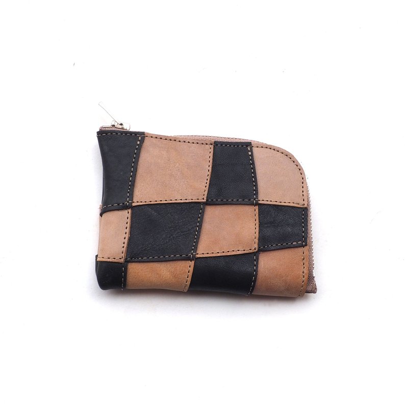 random leather wallet25/レザー/L字/ミニ財布/小銭入れ/カード入れ/sw001_25 - 零錢包/小錢包 - 真皮 多色