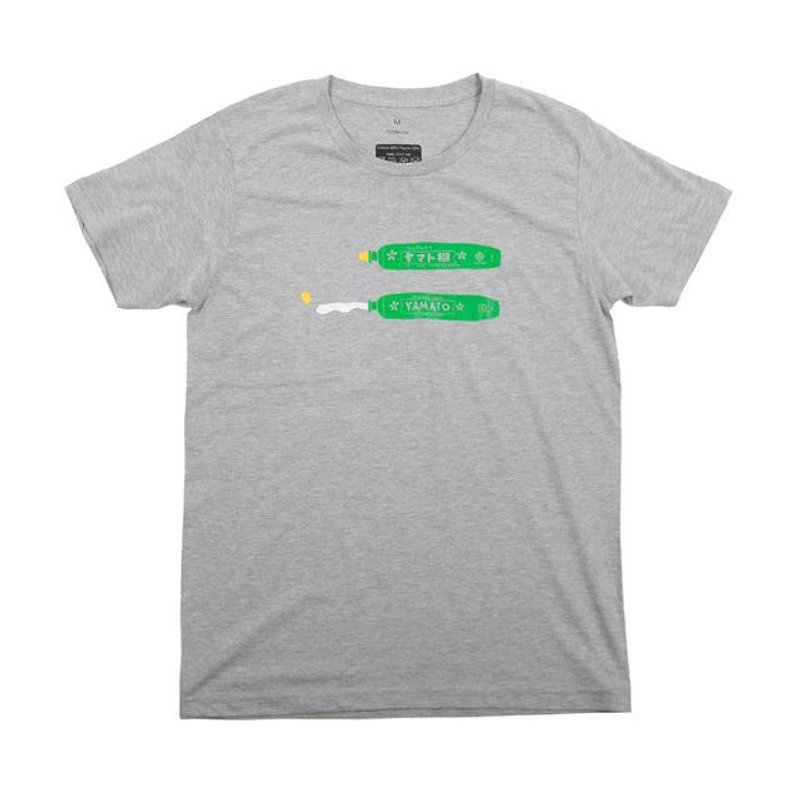 ヤマト糊チューブ Tシャツ　ユニセックスXS〜XLサイズ　Tcollector - T 恤 - 棉．麻 灰色