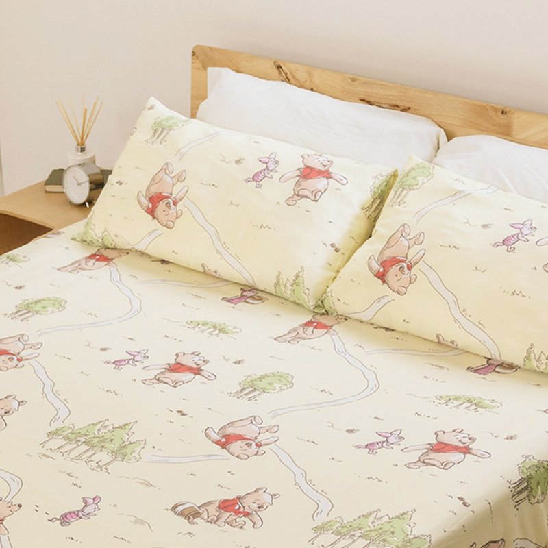 Winnie the Pooh 100% Tencel Bed Bag Pillowcase Set - Genuine Authorized Single/Double/Extended/Extra Large Optional - Bedding - Other Materials Multicolor