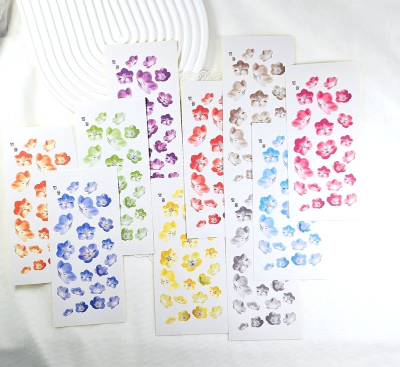 花びらデコステッカー - ステッカー・シール - 紙 多色