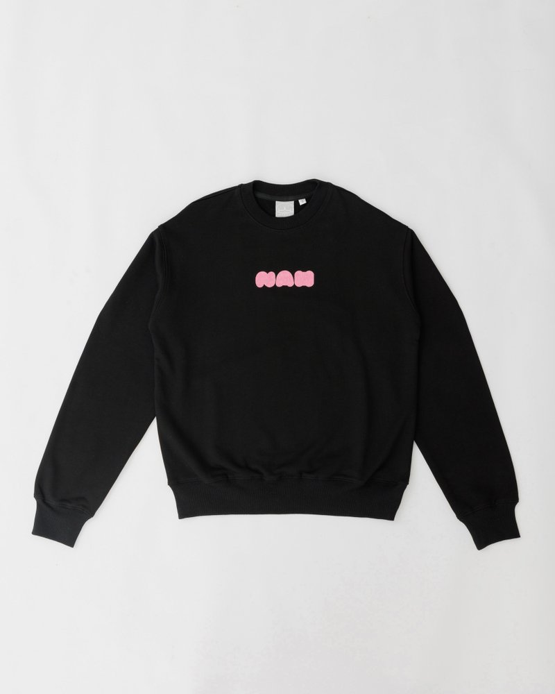 大學T   NAH - 帽T/大學T - 棉．麻 黑色