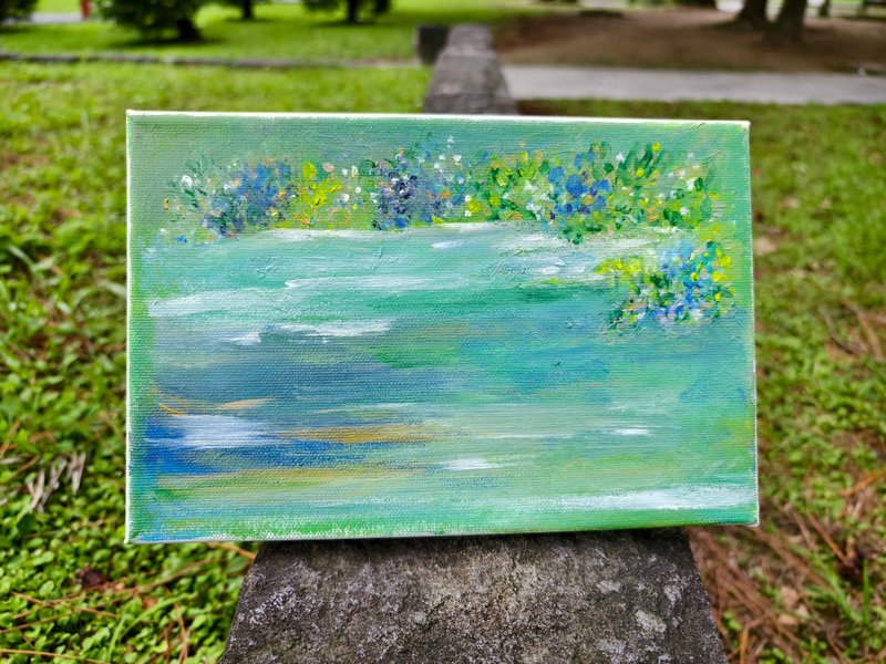 壓克力水彩畫/無框畫/裝飾畫/光影畫/療癒畫 - 海報/掛畫/掛布 - 棉．麻 