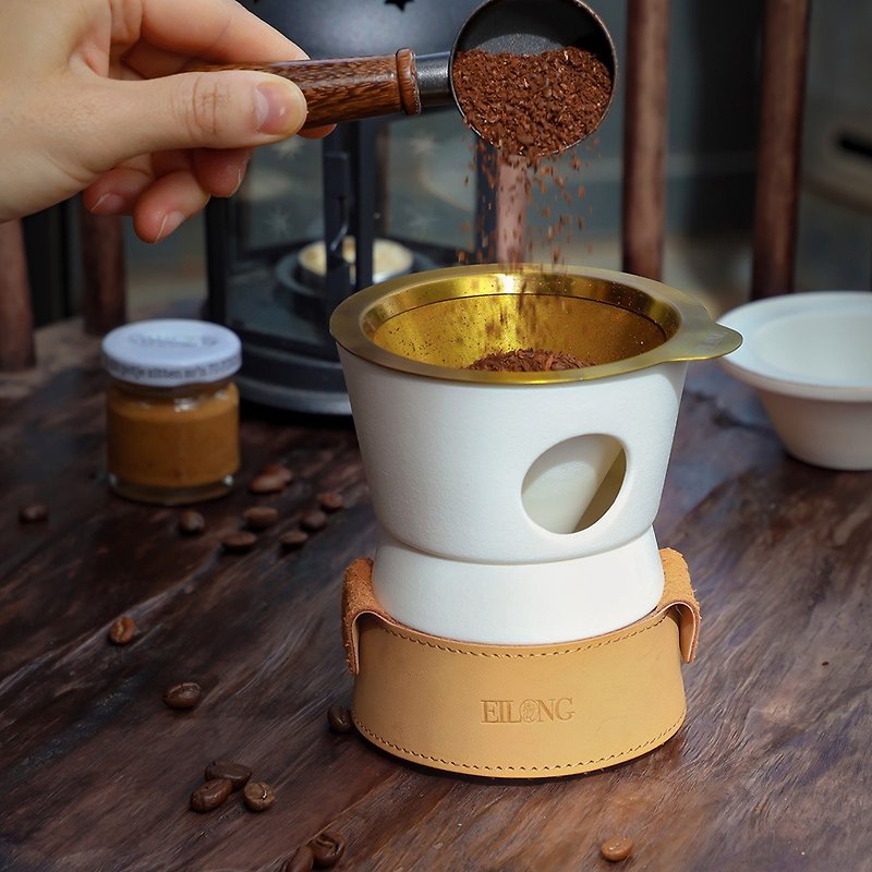 Liquid Gold Coffee Travel Set (220ml) - เครื่องทำกาแฟ - ดินเผา หลากหลายสี