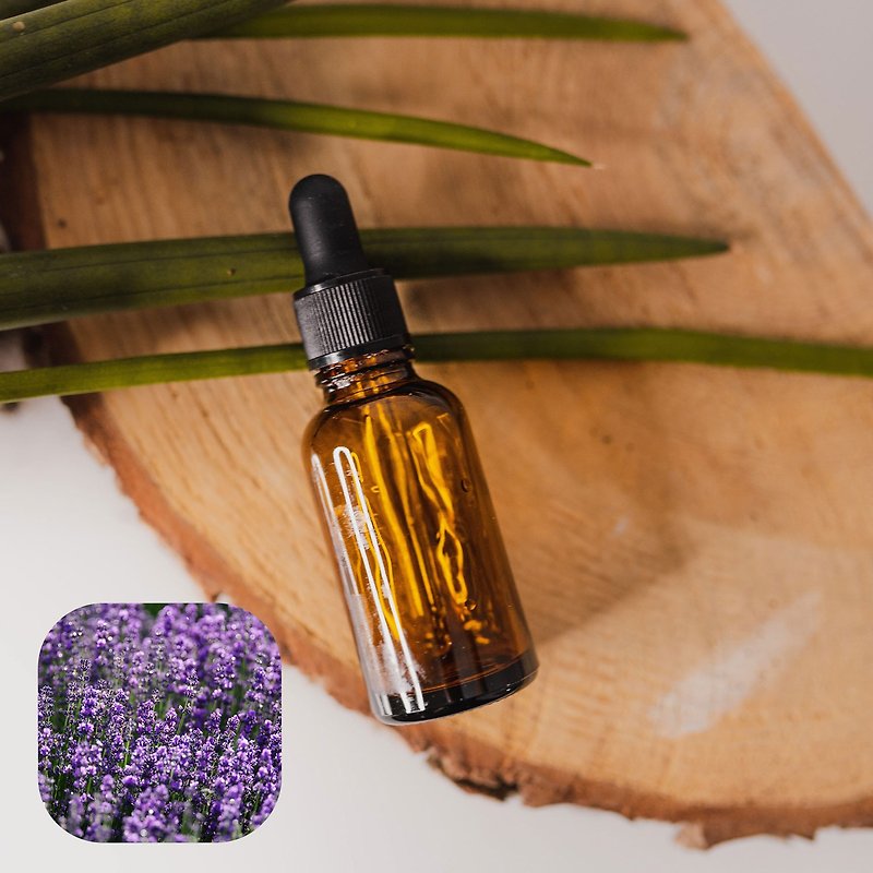 【Scented Path】Natural Essential Oil Real Lavender Essential Oil Lavender (Free Sweet Orange Essential Oil) - น้ำหอม - แก้ว สีใส