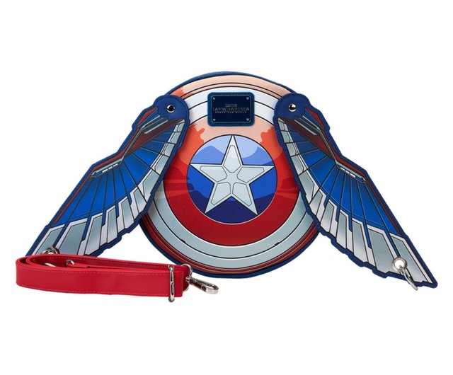 【Loungefly】MARVEL キャプテン・アメリカ クロスボディバッグ ラウンジフライ キャプテン・アメリカ 4 ブレイブ・ニュー