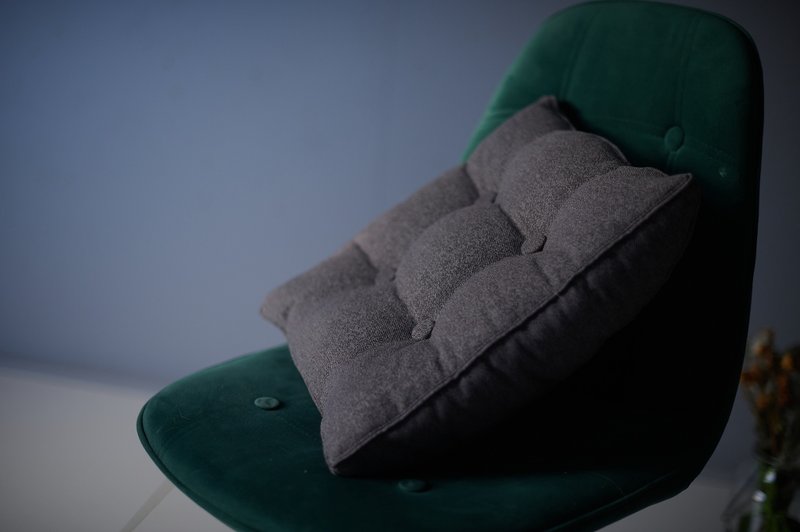Pillow 3 items - 客製化寵物商品 - 棉．麻 灰色