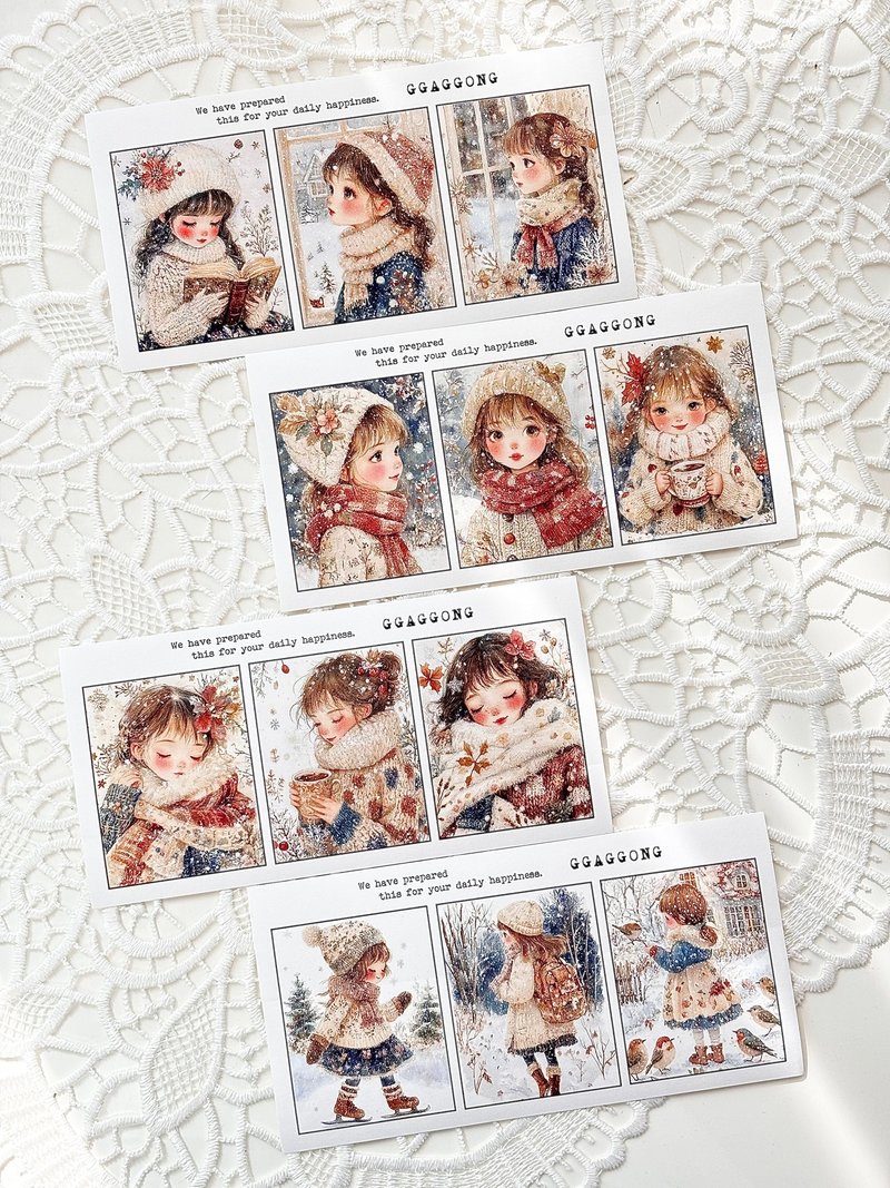 winter child Stickers - Stickers - Paper 