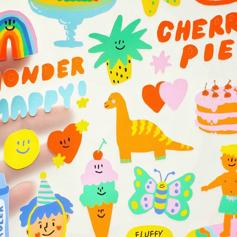 Cutie Sticker - 貼紙 - 紙 多色