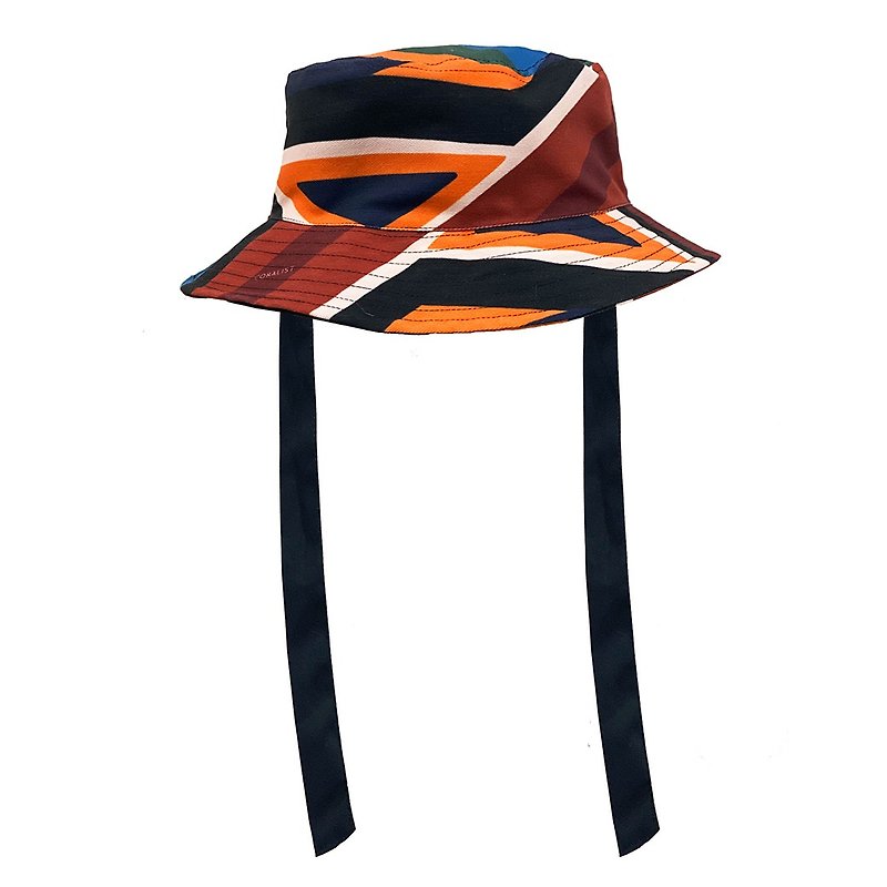 Reversible Coralist Bucket Hat in Geo Splice (CRB07) - Hats & Caps - Other Materials Multicolor