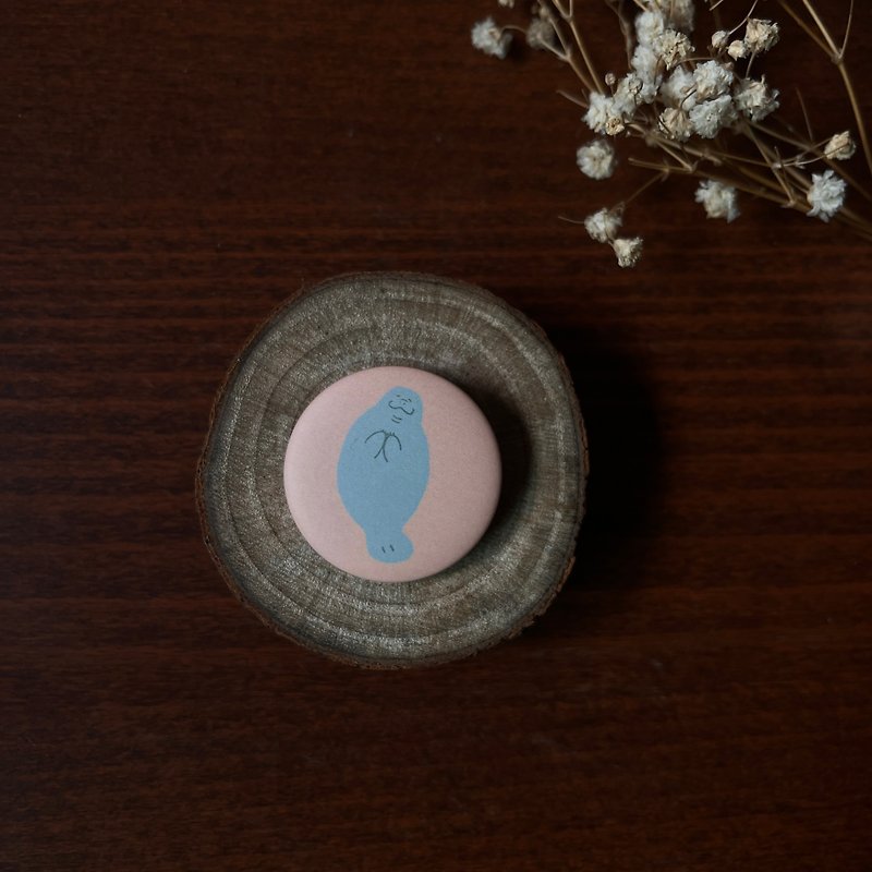 海牛小徽章 - 其他 - 塑膠 粉紅色