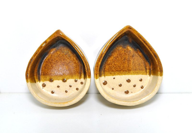 Chestnut cocot 2 pieces set - เซรามิก - ดินเผา สีนำ้ตาล
