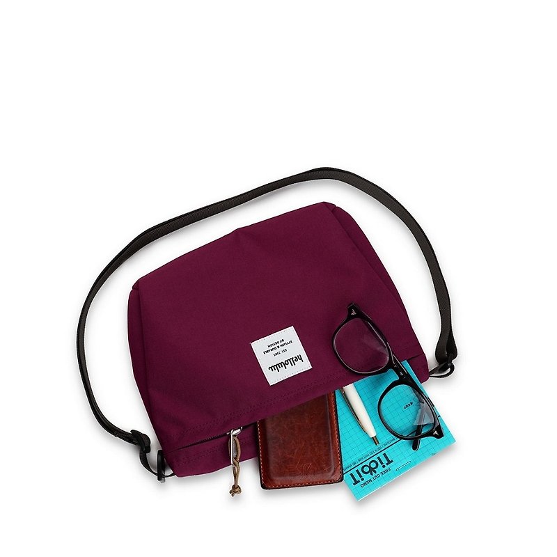 hellolulu CANA Backpack-Burgundy - Messenger Bags & Sling Bags - Polyester Red