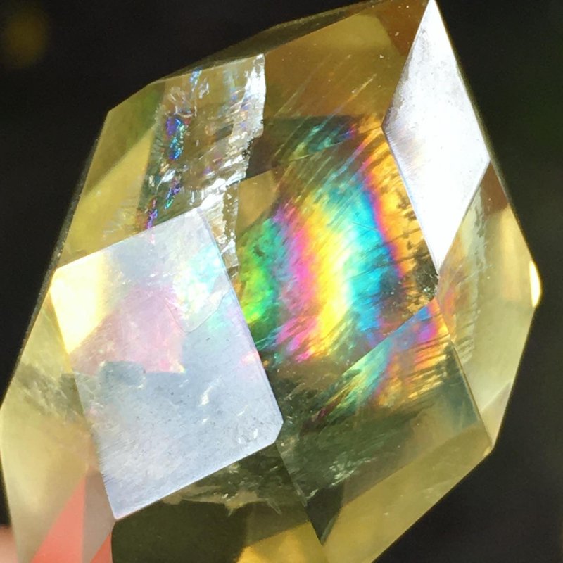 【Lost and find】天然石 彩虹 星光 黃水晶 水滴 頸鏈 - 項鍊 - 寶石 