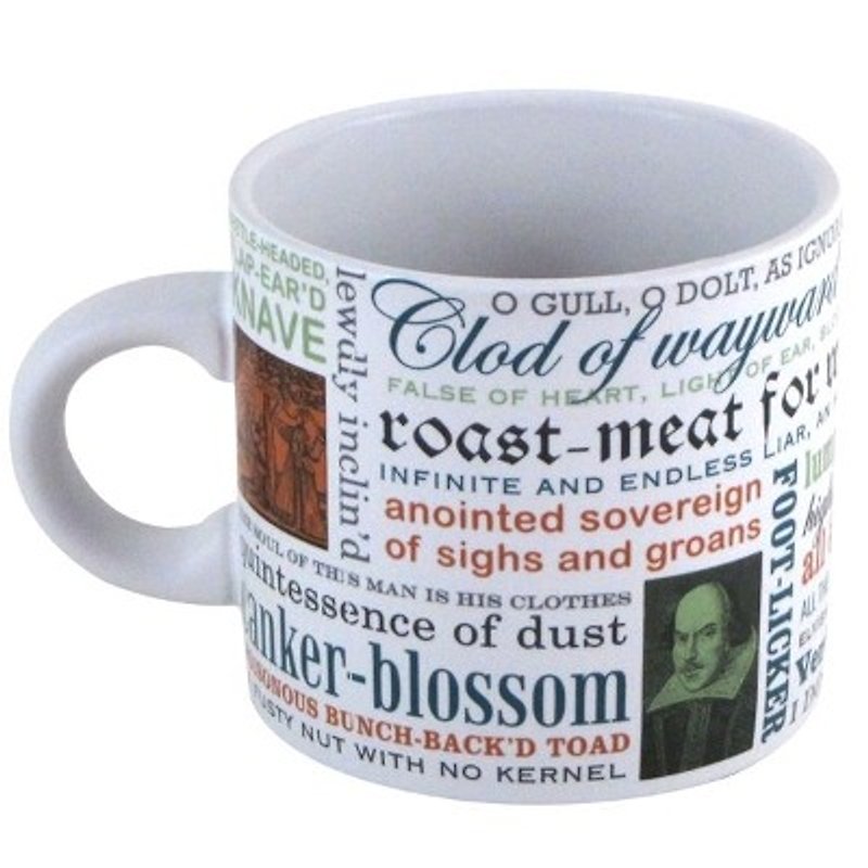 Shakespeare satire mug - แก้วมัค/แก้วกาแฟ - เครื่องลายคราม หลากหลายสี