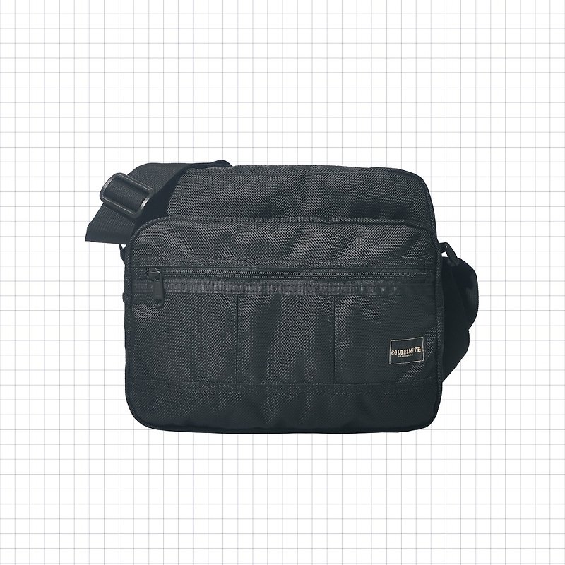 BJ2 multi-laminated functional side backpack BJ2-1095-BK-S [Taiwan original bag brand] - Messenger Bags & Sling Bags - Nylon Black