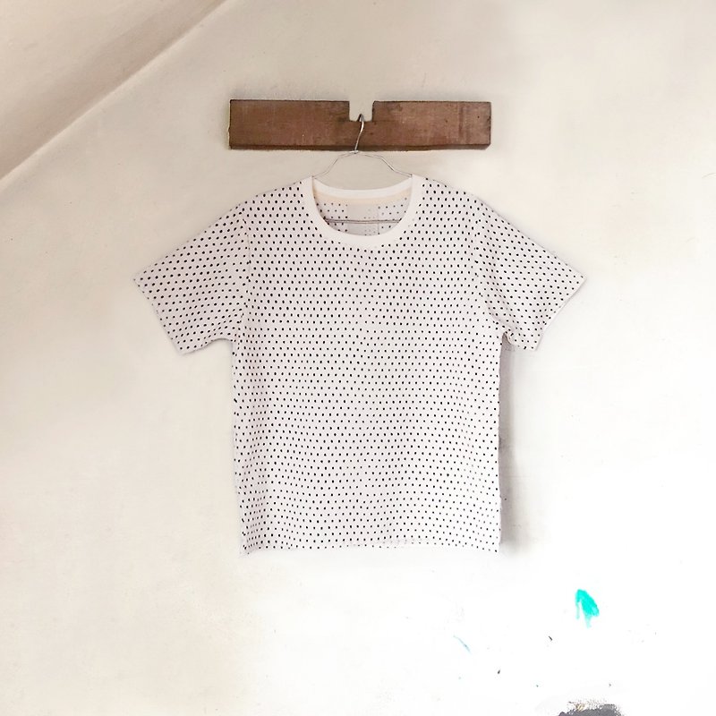INK Polka Dot / Printing / TOP - เสื้อผู้หญิง - ผ้าฝ้าย/ผ้าลินิน ขาว
