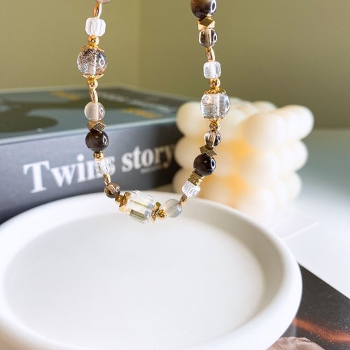 Yingguang Black Super Seven Citrine Silver Moonlight Silver