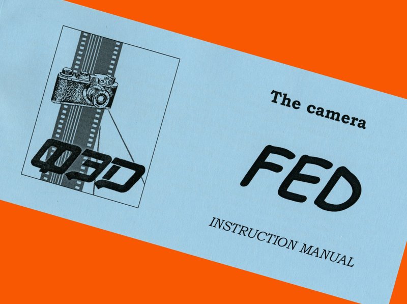 ENGLISH MANUAL for FED-1 camera USSR Leica & Tessar copy INSTRUCTION BOOKLET - 相機/拍立得/底片相機 - 紙 