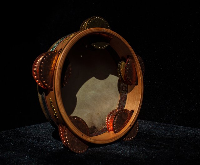 Ultreya Riq 鹿革タンバリン パンデイロ Riqq タンバリン エジプト