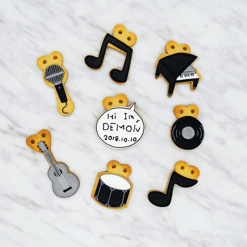 Riona made icing cookies and biscuits (8 little musicians) - คุกกี้ - อาหารสด 