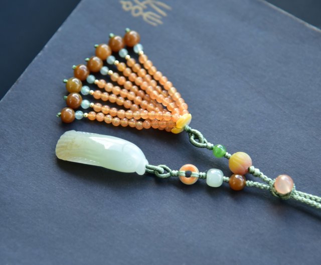 玉蓮のペンダント天然玉ジュエリー和田玉手彫り未使用品