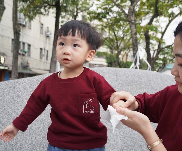 子供用の首の長いドラゴン刺繍の親子ブラウス - ショップ er 親子お