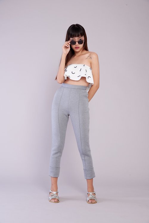 EQUAL K ( SIZE S ) Neoprene Fabric Trousers