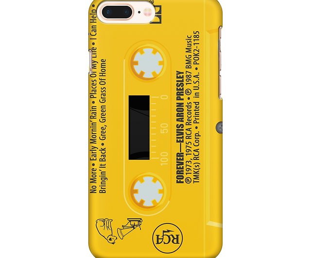 エルビスプレスリーカセット-黄色の電話ケース - ショップ Fabrica