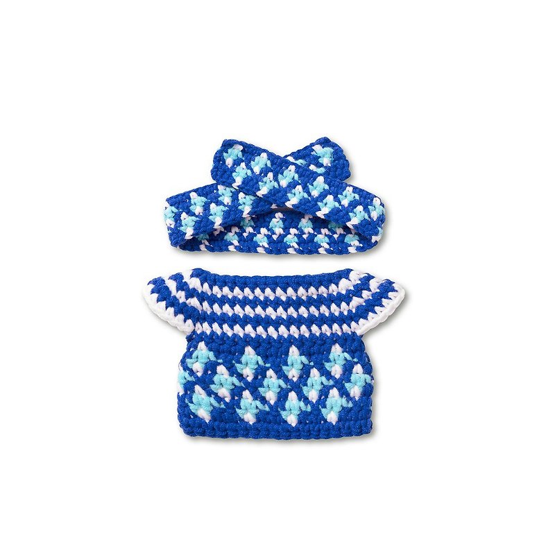 ちょうどオランダ語|ミッフィーによるミッフィー手織りブルーアフリカンドレス - 人形・フィギュア - コットン・麻 ブルー