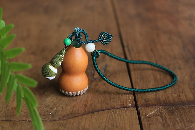One picture, one gourd | Ready stock | Spring and Autumn original design, all handmade | Natural small gourd hanging ornaments - พวงกุญแจ - พืช/ดอกไม้ 