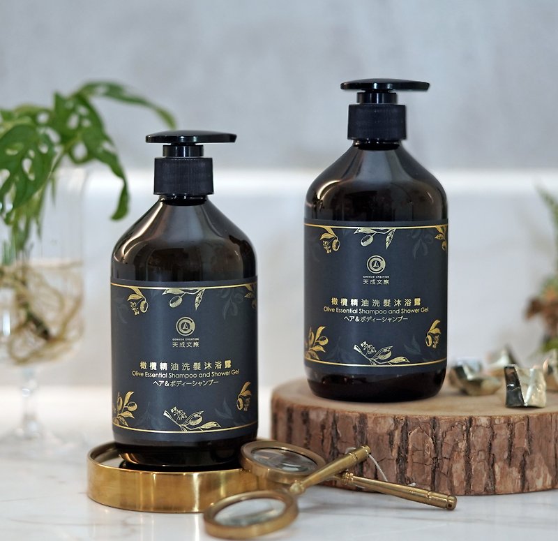 [Buy 2 Get 1 Free] Tiancheng Wenlv Extract Olive Oil Shampoo and Shower Gel - ครีมอาบน้ำ - สารสกัดไม้ก๊อก สีทอง