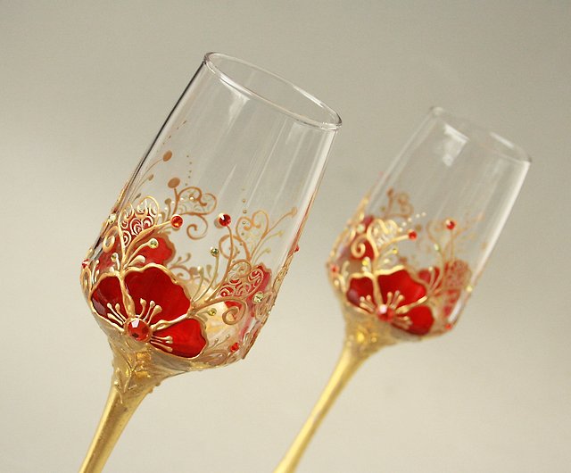 Swarovski Crystalline Red Wine Glasses - Set of 2
