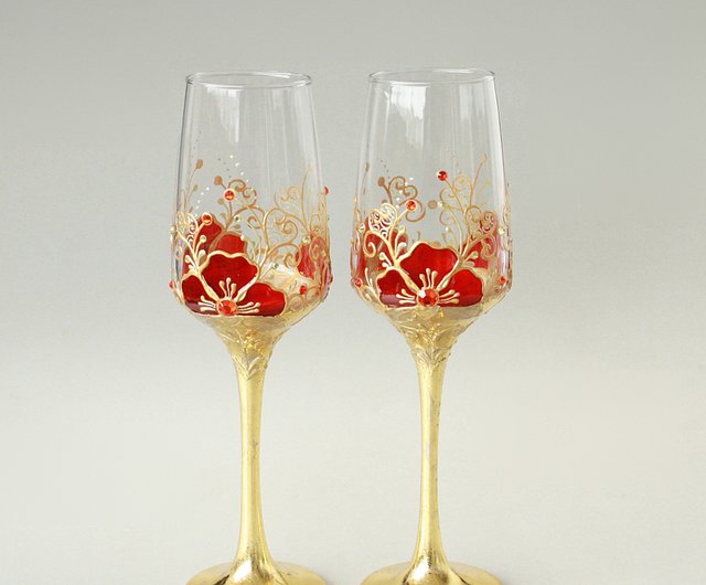 Swarovski Crystalline Red Wine Glasses - Set of 2