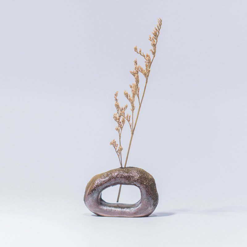 No.60 Flower Arrangement | Incense sticks Holder | Cloud Clay | Ceramics - น้ำหอม - ดินเผา สีนำ้ตาล