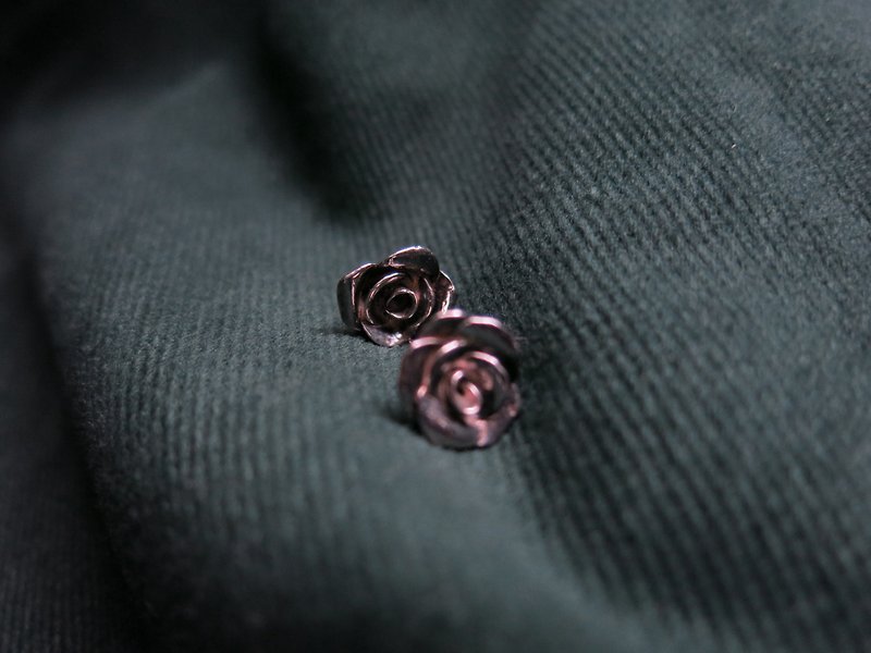 you're my rose. - Earrings & Clip-ons - Sterling Silver Silver