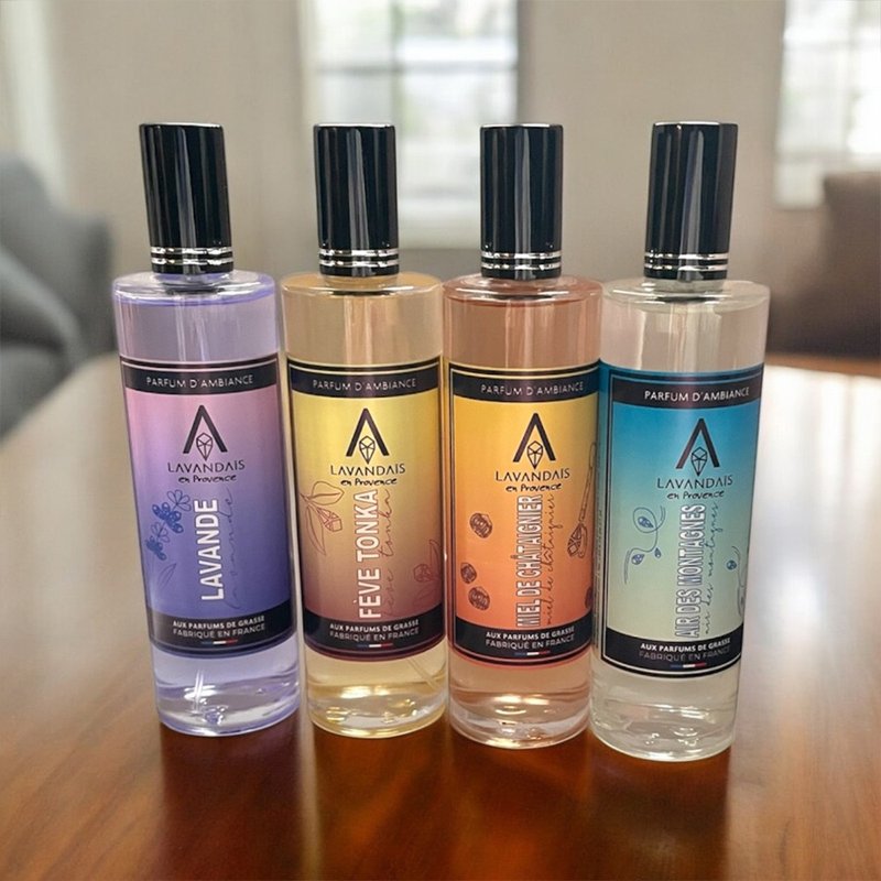 フランス製 Lavandaïs ルームフレグランススプレー / グラース香水認証 - アロマ・線香 - ガラス 多色