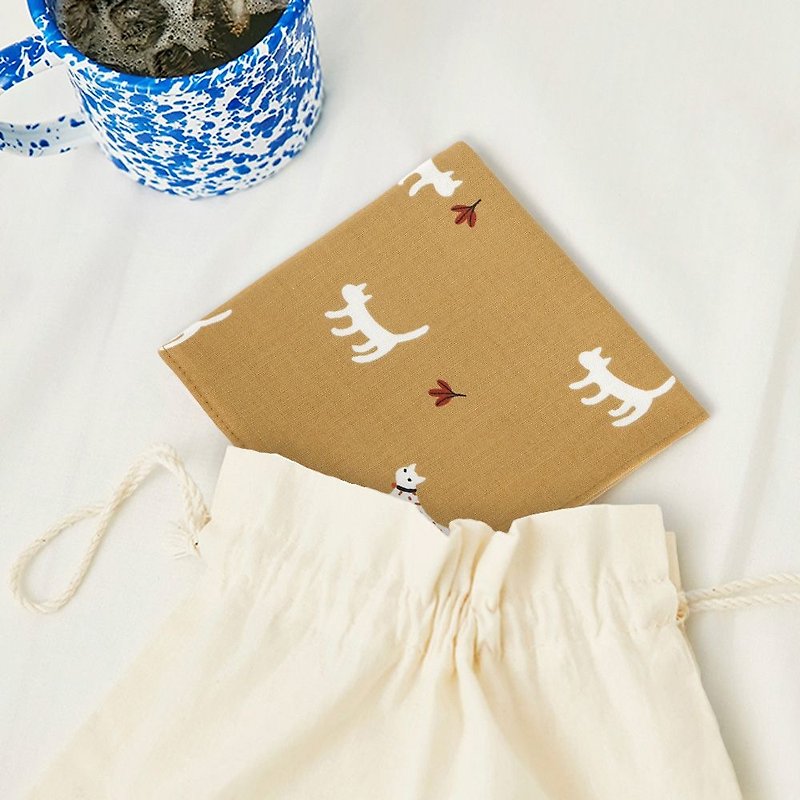 Nordic wind cotton handkerchief - 58 lane cat, E2D10041 - Handkerchiefs & Pocket Squares - Cotton & Hemp Orange