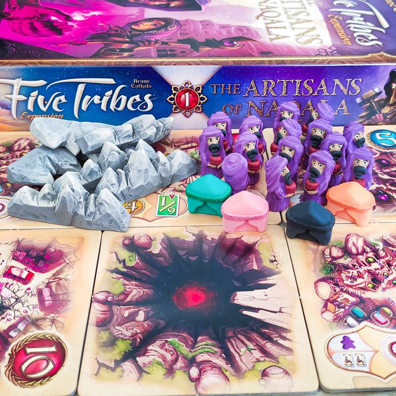 Deluxe Resource Tokens compatible with Five Tribes: Les Artisans of Naqala game - Board Games & Toys - Other Materials 